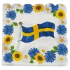 Svensk flag servietter, 25x25cm