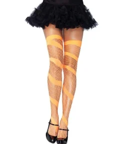 Swirl diamond net stocking