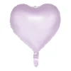 Syren pastel hjerte folieballon, 46 cm