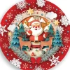Tallerkner med Julemand, 23 cm