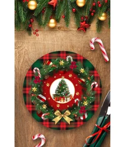 Tallerkner med julemotiver, skotsktern