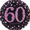Tallerkner Pink Sparkling, 60 år