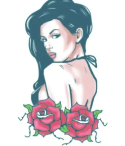 Tatovering Pin up Rose
