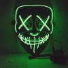 The Purge LED maske med grønt lys