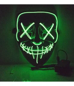 The Purge LED maske med grønt lys