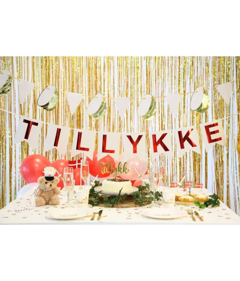 Tillykke banner, 3,6 m