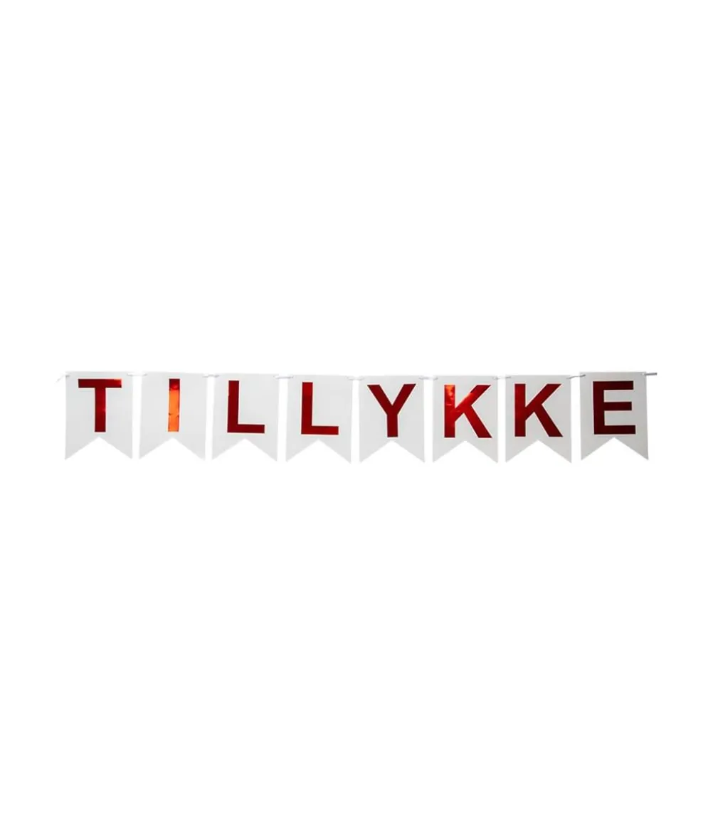 Tillykke banner, 3,6 m
