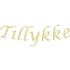 Tillykke guirlande, guld
