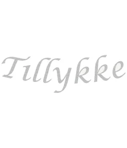 Tillykke guirlande, sølv