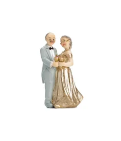 Topfigur Guldbryllup, 12 cm