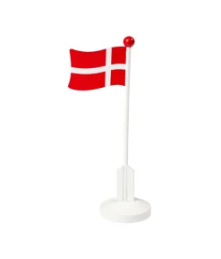 Træflag med fod, 24 cm