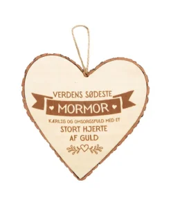 Træhjerte Mormor