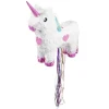 Træk pinata Enhjørning hvid