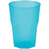 Turkis plast drikkeglas 420ml, 6 stk