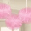 Tyl pomponer, pink