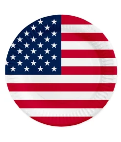 USA paptallerken, 8 stk