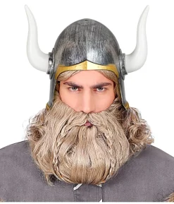 Vikingehjelm med horn