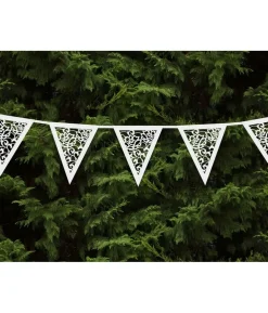 Vimpelguirlande med blomstermotiv