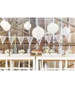 Vimpelguirlande med blomstermotiv