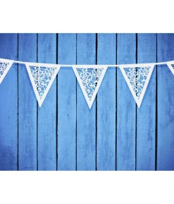 Vimpelguirlande med blomstermotiv