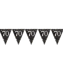 Vimpelguirlande 70 år Sparkling