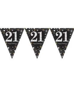 Vimpelguirlande 21 år Sparkling