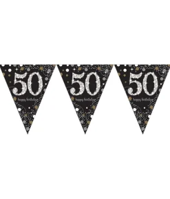Vimpelguirlande 50 år Sparkling