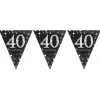 Vimpelguirlande 40 år Sparkling