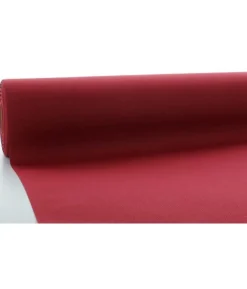 Vinrød Airlaid papirdug, 1,18 x 25 m.