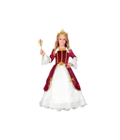 Vinrød prinsessekjole kostume