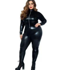 Wetlook Catsuit kostume Plus
