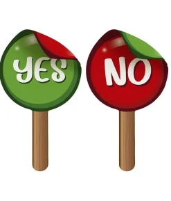 Yes og No skilte, 2 stk