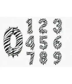 Zebra talballoner, 86 cm