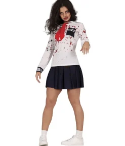 Zombie skolepige kostume